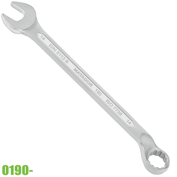 Cờ lê vòng miệng hệ inch 5/8", đáp ứng tiêu chuẩn DIN 3113 B