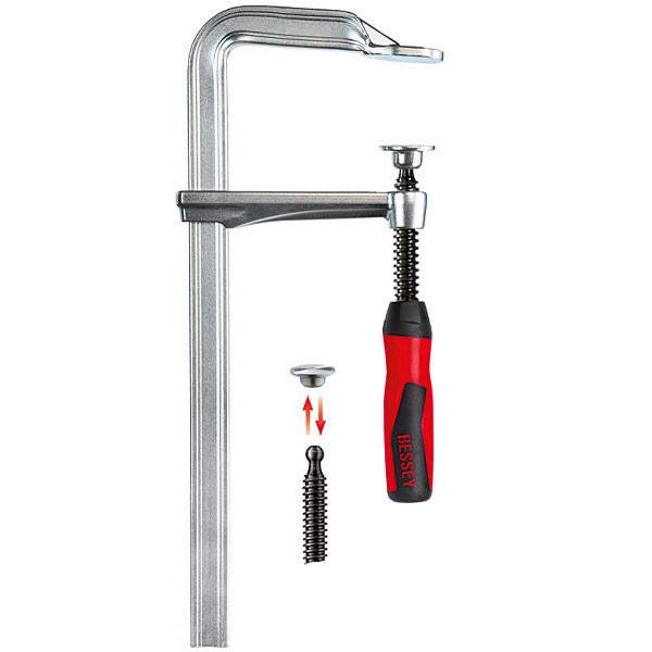 Cảo kẹp gỗ chữ F độ mở 250mm, sâu ngàm 120mm