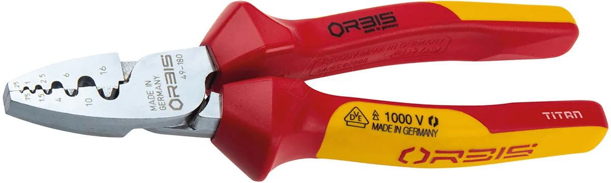 Kìm bấm cos dây ORBIS 49-44RV, cách điện 1000V VDE