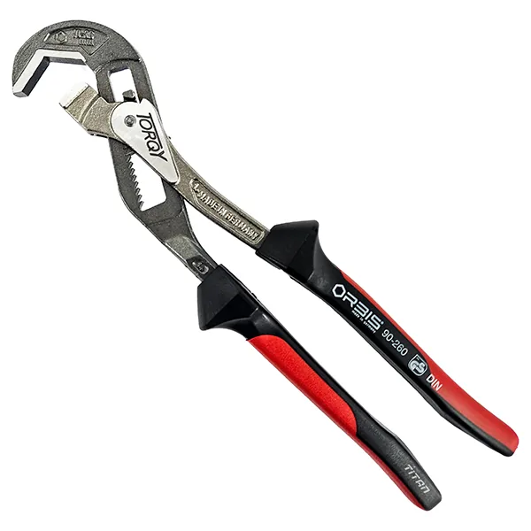 Kìm mỏ lết TORQY ORBIS 90-2600-20RR, kẹp 10-36mm, cán đen - đỏ, bề mặt cạnh đen, mặt bóng