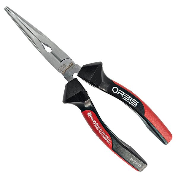 Kìm mỏ nhọn ORBIS 15, đầu thẳng, mũi oval Made in Germany