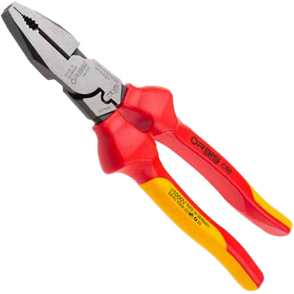 Kìm thợ điện với chức năng bấm cos, cán cách điện VDE