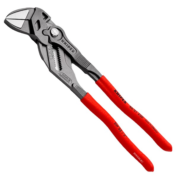 Kìm mỏ lết 10 inch KNIPEX 86 01 250, cán bọc nhựa chống trơn, 2 trong 1