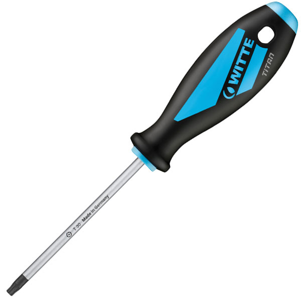Tua vít đầu sao Witte Maxx 53200, size T5-T45 thân tròn cán nhựa