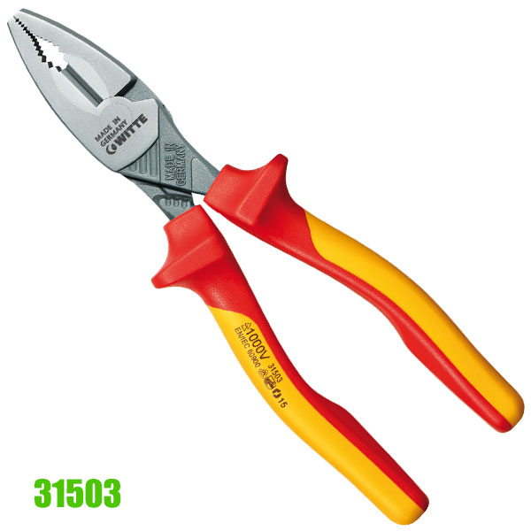 Kìm đầu bằng cách điện 1000V 31503, 180mm Maxx heavy duty
