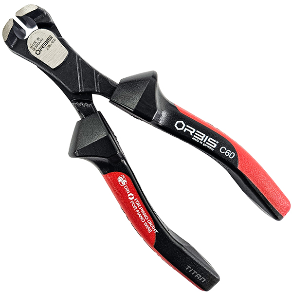 Kìm cắt nhổ đinh 6¼ inch, mặt cạnh đen mặt bóng, cán PVC đỏ