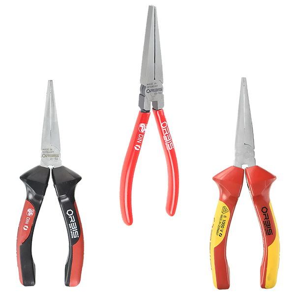 Kìm mỏ dẹt dài Orbis 05-1600, chuẩn DIN ISO 5745